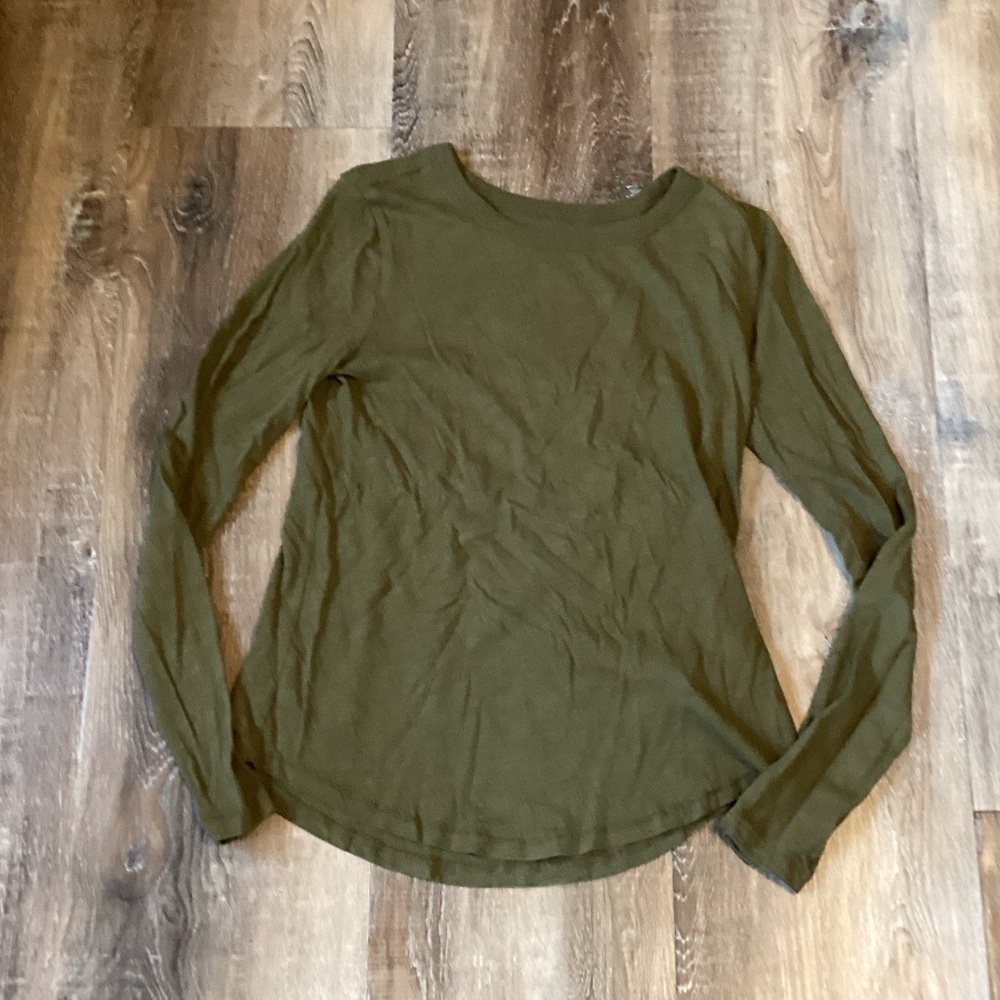 Madewell Olive Long Sleeve Women's Tee